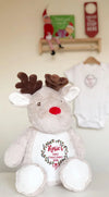 Personalised Christmas Reindeer Soft Toy