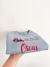 Personalised Christmas Tractor Sweatshirt