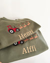 Personalised Christmas Tractor Sweatshirt