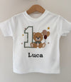 Personalised Sitting Teddy T-Shirt