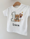 Personalised Sitting Teddy T-Shirt