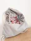 Personalised Spider Web Drawstring Bag