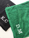 Personalised Embroidered Initials Golf Towel