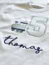 Personalised Embroidered Train T-Shirt