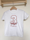Personalised Floral Birthday T-Shirt