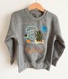 Personalised Embroidered Turtle and Shark Sweatshirt