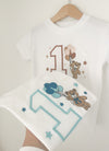 Personalised Teddy With Balloons T-Shirt