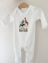 Embroidered Safari Little Brother/Sister Romper