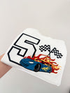 Personalised Embroidered Hot Racer T-Shirt