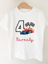 Personalised Embroidered Hot Racer T-Shirt