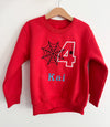 Personalised Embroidered Spider Hero Sweatshirt