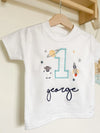 Personalised Space Birthday T-Shirt