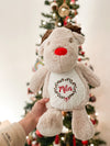 Personalised Christmas Reindeer Soft Toy